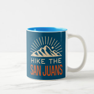 Hike the San Juan Mountains Sunburst Två-Tonad Mugg