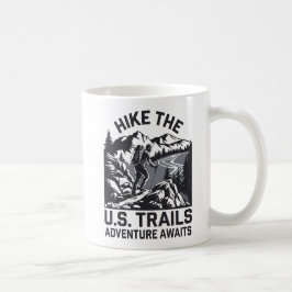 Hike the USA Trails Äventyr Awaits Graphic Kaffemugg