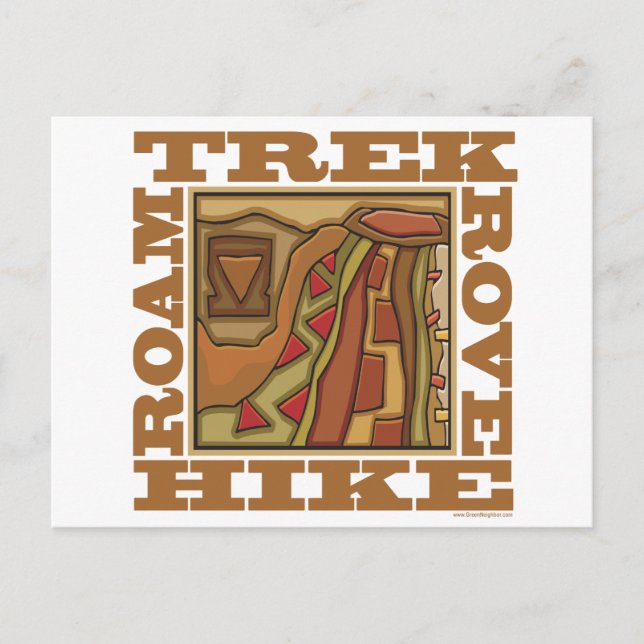 Hike, Trek Vykort (Framsida)