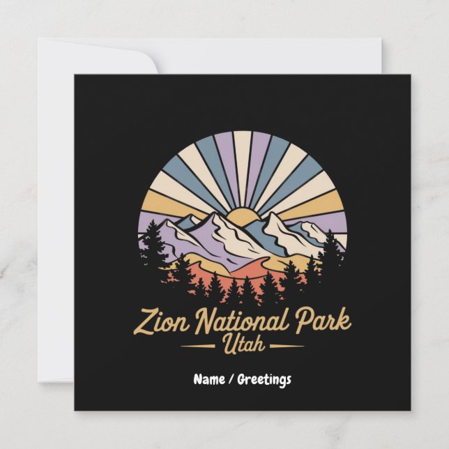 Hike Zion National Park Utah Explore Scenia Trails Inbjudningar (Framsida)