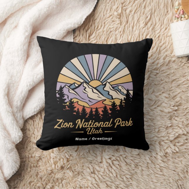 Hike Zion National Park Utah Explore Scenia Trails Kudde (Filt)