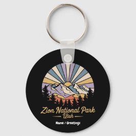 Hike Zion National Park Utah Explore Scenia Trails Nyckelring