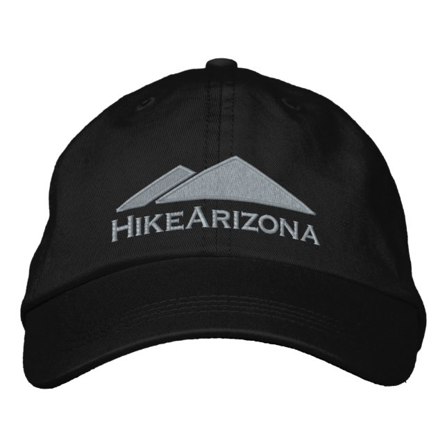 HikeArizona hatt - svart Broderad Keps (Framsida)
