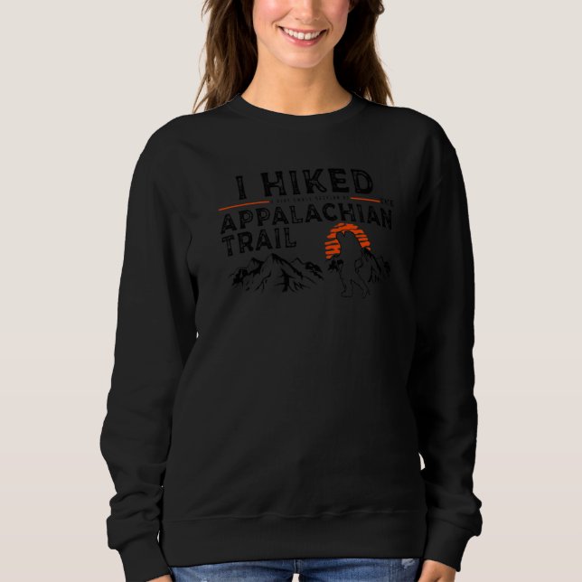 Hiked A Small Section  Trail Appalachian Hiker T Shirt (Framsida)