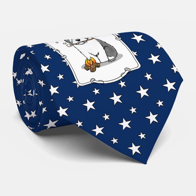 Hiker Camper Old English Sheepdog Hund Grått 1 Slips (Rullad)