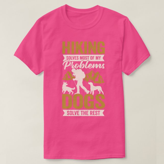Hiker Hund älskare Gift T Shirt (Design framsida)
