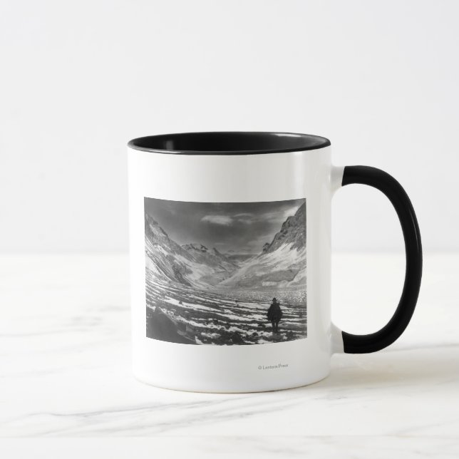 Hiker i Aconcagua-dalen i Chili Photograp Mugg (Höger)
