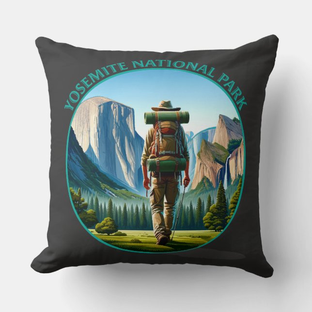 Hiker i nationalparken Yosemite Kudde (Framsida)