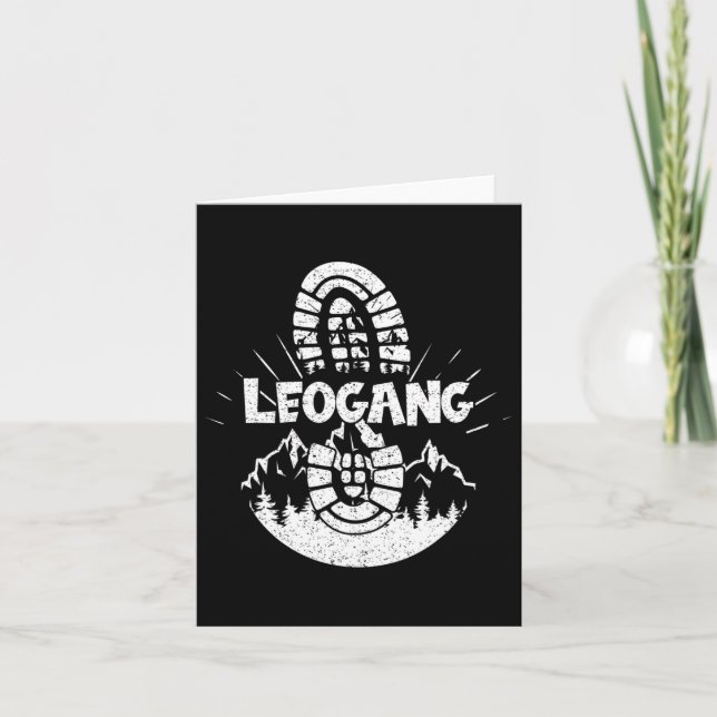 Hiker Leogang Sheimerburger Land Austria Vacation Kort (Framsida)