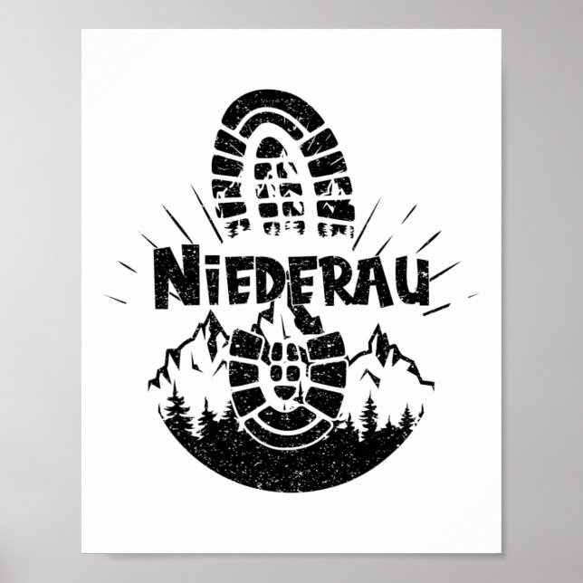 Hiker Niederau Tyrol Austria Vacation Poster (Framsidan)