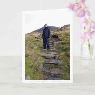 Hiker på Mount Snowdon Kort