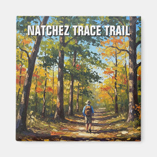 Hiker på Natchez Trace Trail Magnet