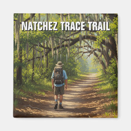 Hiker på Natchez Trace Trail Magnet