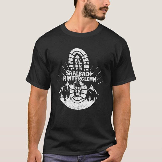 Hiker Russbach Salzburger Land Austria Vacation T Shirt (Framsida)