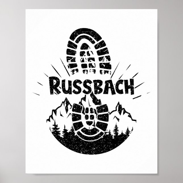 Hiker Russbach Sheimerburger Land Austria Vacation Poster (Framsidan)