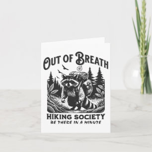 Hiker ut ur utandningsluftsällskapet Raccoon Graph Kort