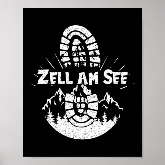 Hiker Zell Am Se Sheimerburger Land Vacation Poster (Framsidan)