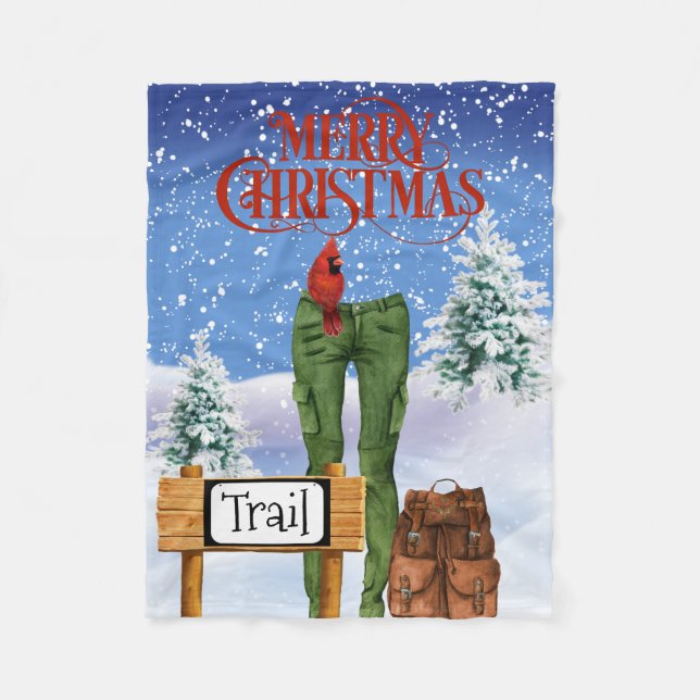 Hikers jul Fleece Blanket (Framsidan)