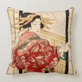 Hikeyotsu utan namn (japansk utskrift av Vintage) Kudde