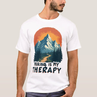 Hiking är min terapi t shirt