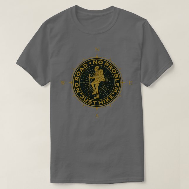 Hiking Äventyr T Shirt (Design framsida)