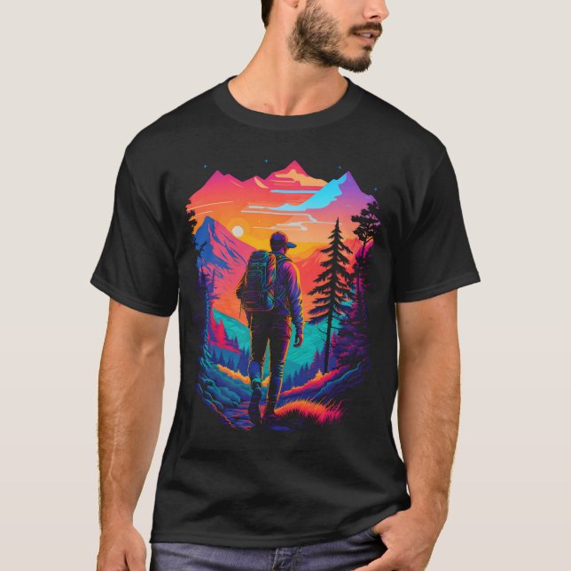 Hiking Äventyr T Shirt (Framsida)