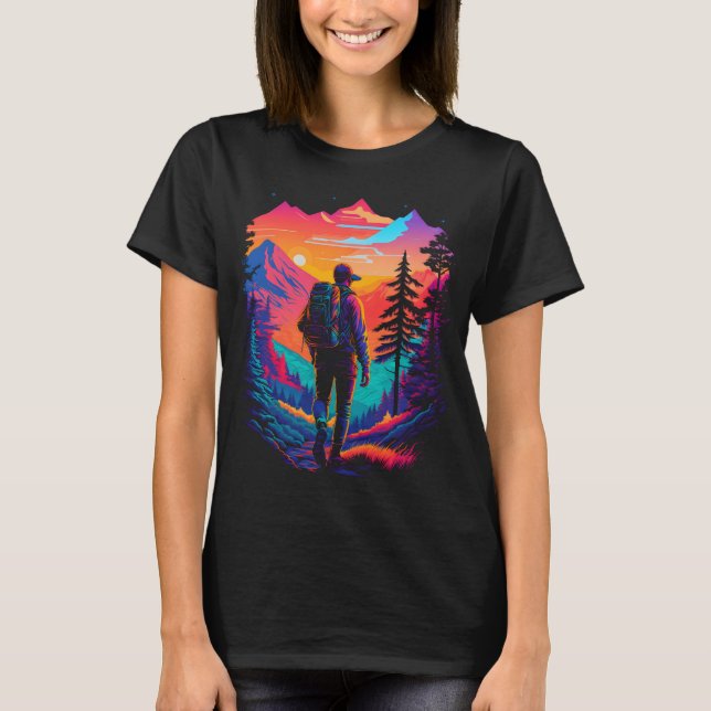 Hiking Äventyr T Shirt (Framsida)