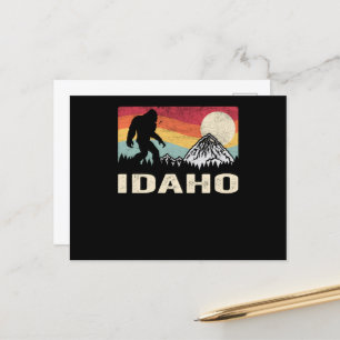 Hiking Bigfoot Idaho Camping Sasquatch Vykort