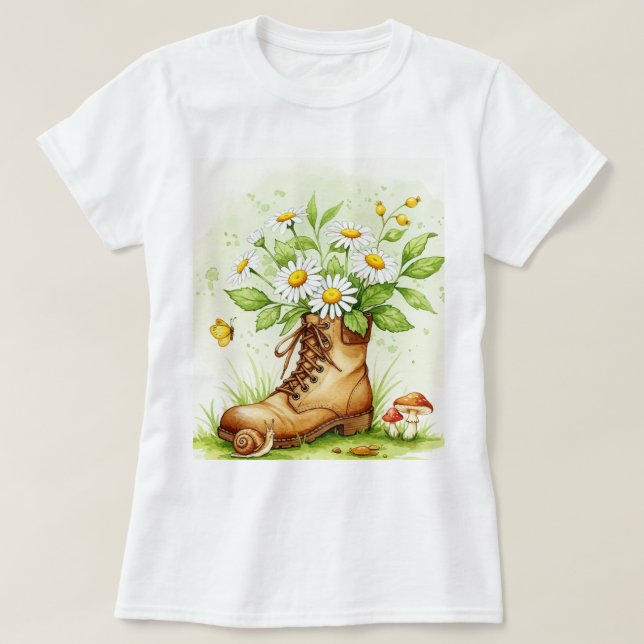 Hiking boot t shirt (Design framsida)