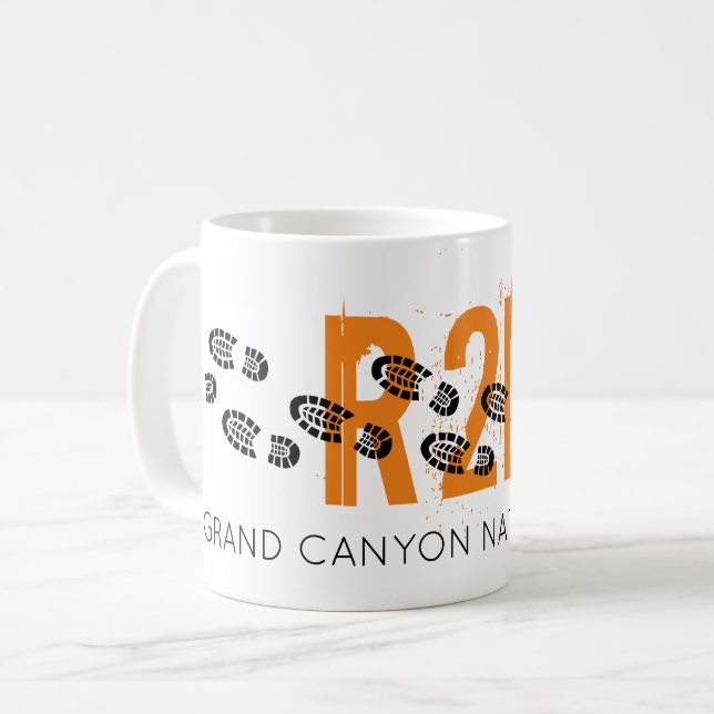 Hiking Boots R2R Grand Canyon Travel Souvenir Kaffemugg (Framsida vänster)