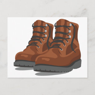 Hiking Boots Vykort