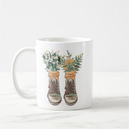 Hiking Boots & Wildblommor Kaffemugg