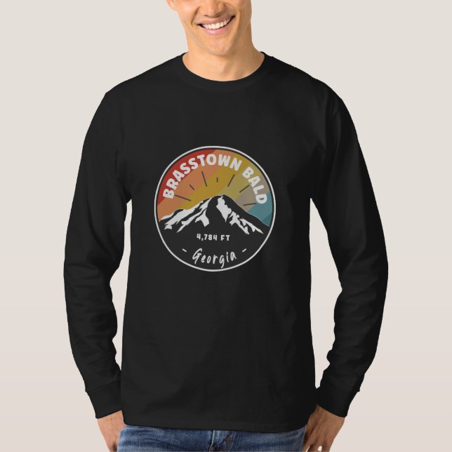 Hiking Brasstown Bald Georgia T Shirt (Framsida)