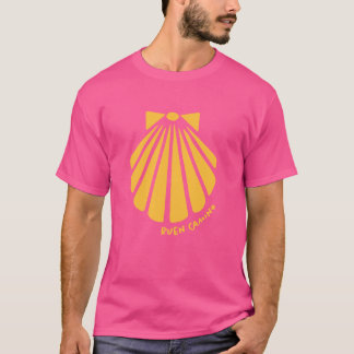Hiking Buen Camino De Santiago Scallop Snäcka Pilg T Shirt