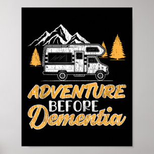 Hiking Camping Älskare Äventyr före demens Poster