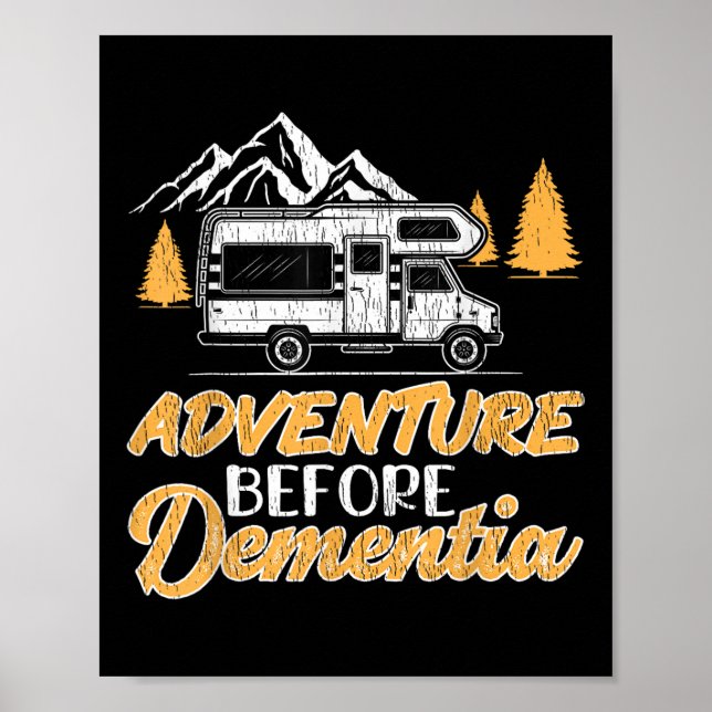 Hiking Camping Älskare Äventyr före demens Poster (Framsidan)