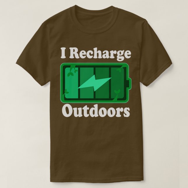 Hiking Camping Nature Älskare T Shirt (Design framsida)