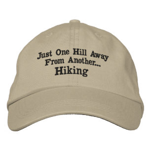 Hiking Cap - Khaki Broderad Keps