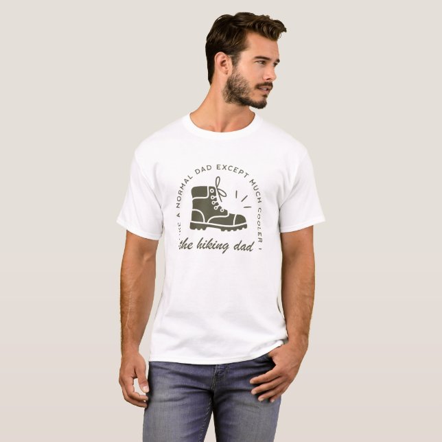 Hiking dad funny hiker cool father t shirt (Hel framsida)