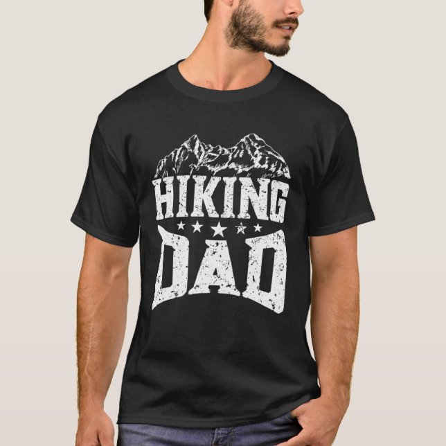 Hiking Dad  Hikers Hike Hiking  3 T Shirt (Framsida)