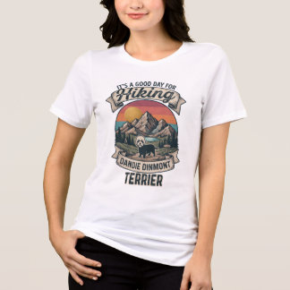 Hiking Dandie Dinmont Terrier Bergshund T Shirt
