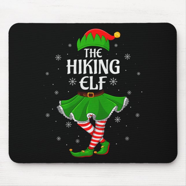 Hiking Elf Christmas Family Girls Women Elf Squad  Musmatta (Framsidan)