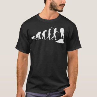 Hiking Evolution Mountaineering Mountain Climber H T Shirt