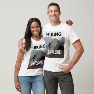 Hiking Explore Mountains Hiking T Shirt