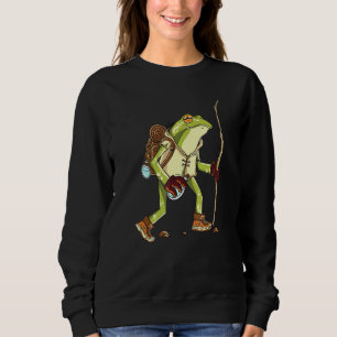 Hiking Frog Mörk Academia Witchy Cottagecore T Shirt