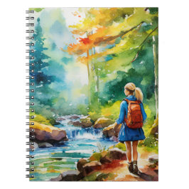 Hiking Girl Anteckningsbok