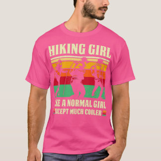 Hiking Girl Hiking Älskare Hiker Girl Lov T Shirt