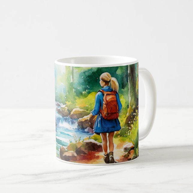 Hiking Girl Kaffemugg (Framsida höger)