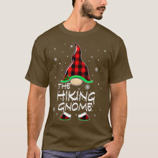 Hiking Gnome Buffalo Play Matching Family Christm T Shirt