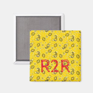 Hiking Grand Canyon AZ Gult Red R2R Magnet
